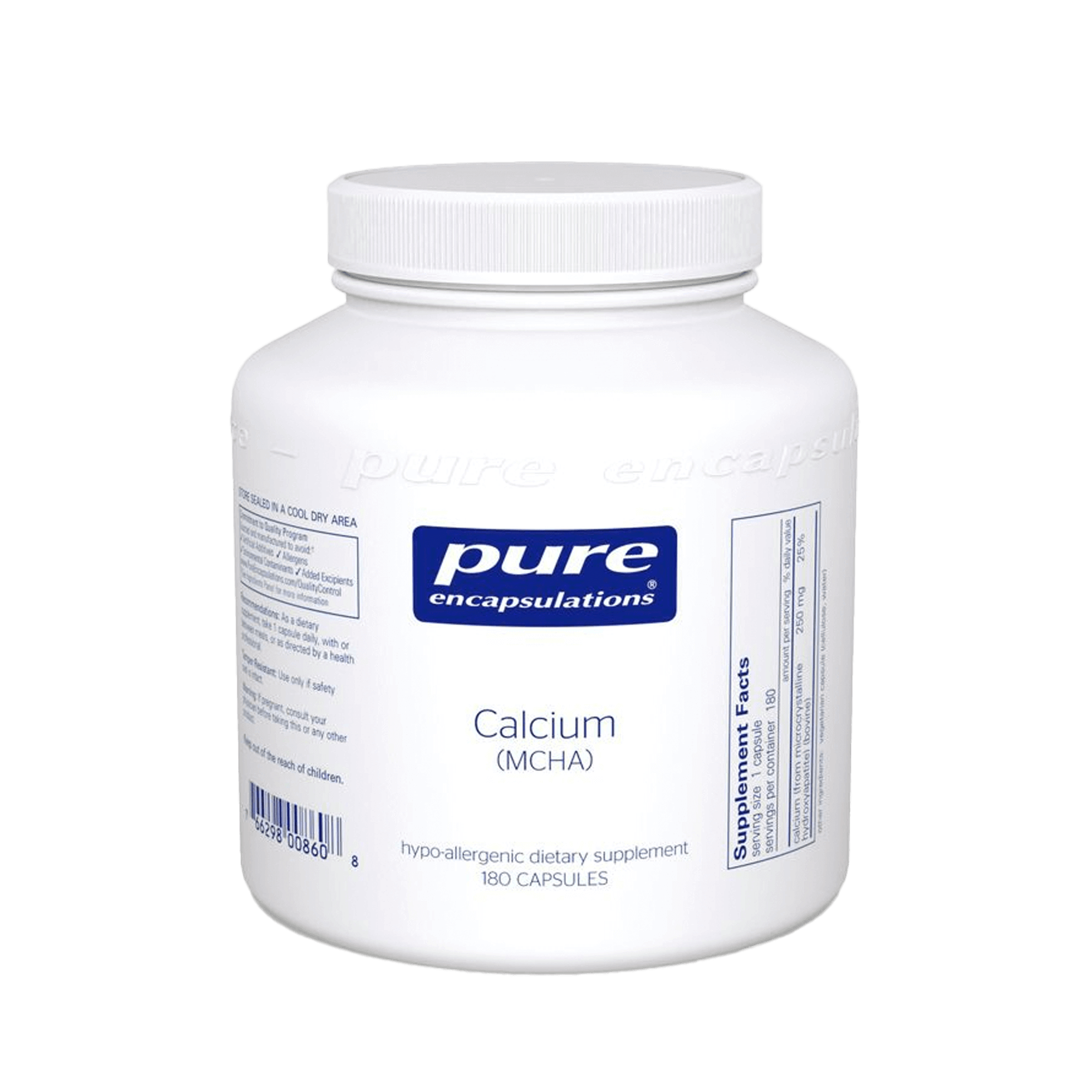 Pure Encapsulation Calcium (MCHA) Capsules