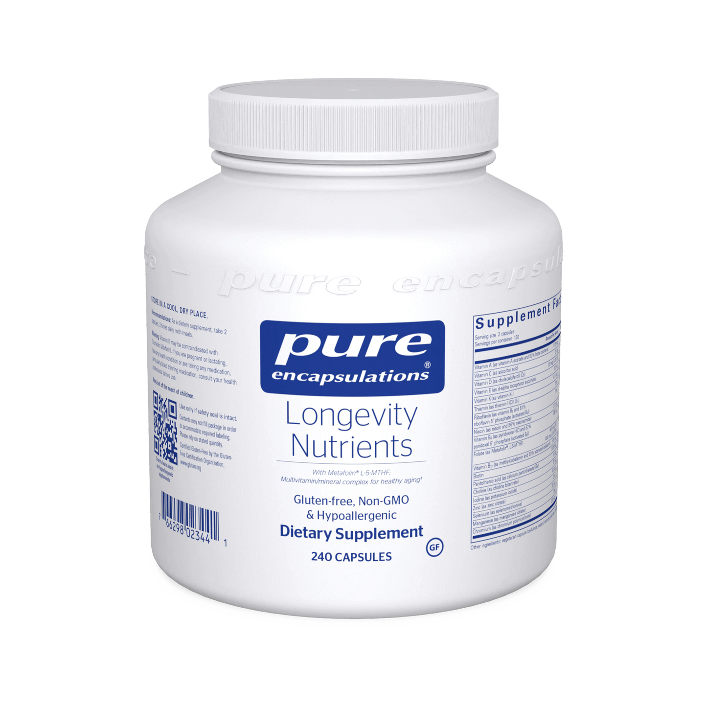 Pure Encapsulations Longevity Nutrients Capsules