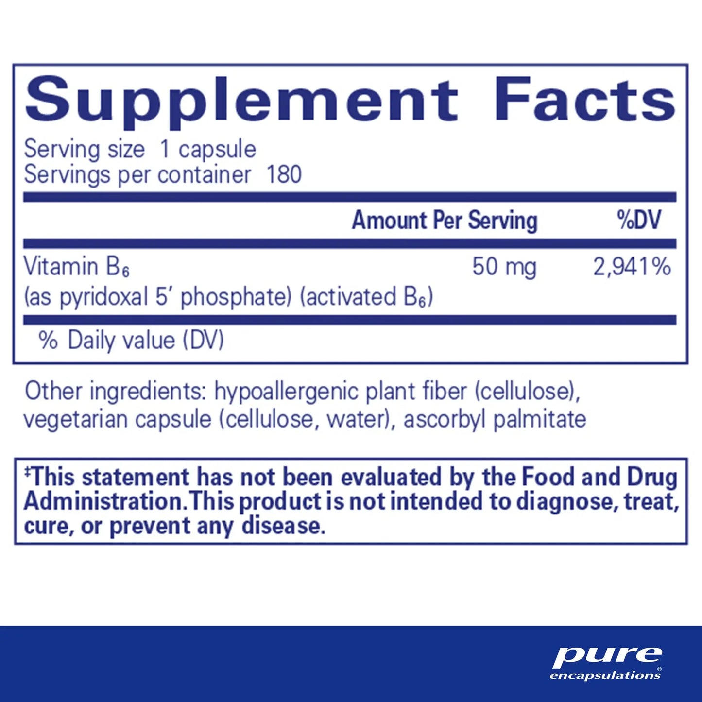 Pure Encapsulations P5P 50 capsules
