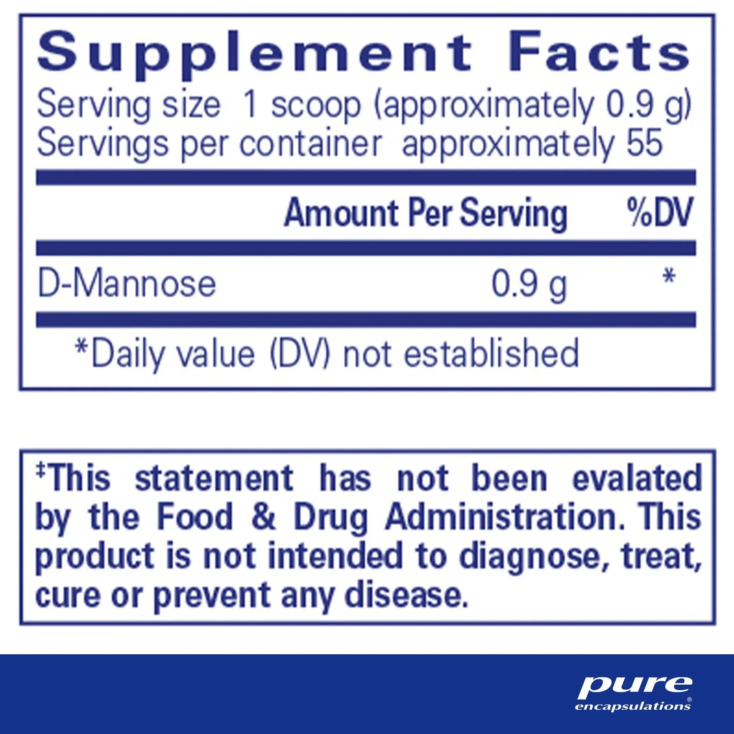 Pure Encapsulations D-Mannose Powder