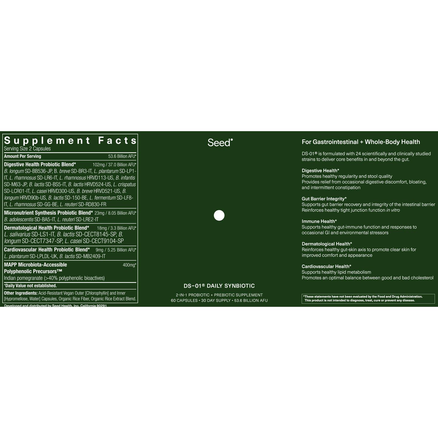 Seed Daily Synbiotic Capsules 6