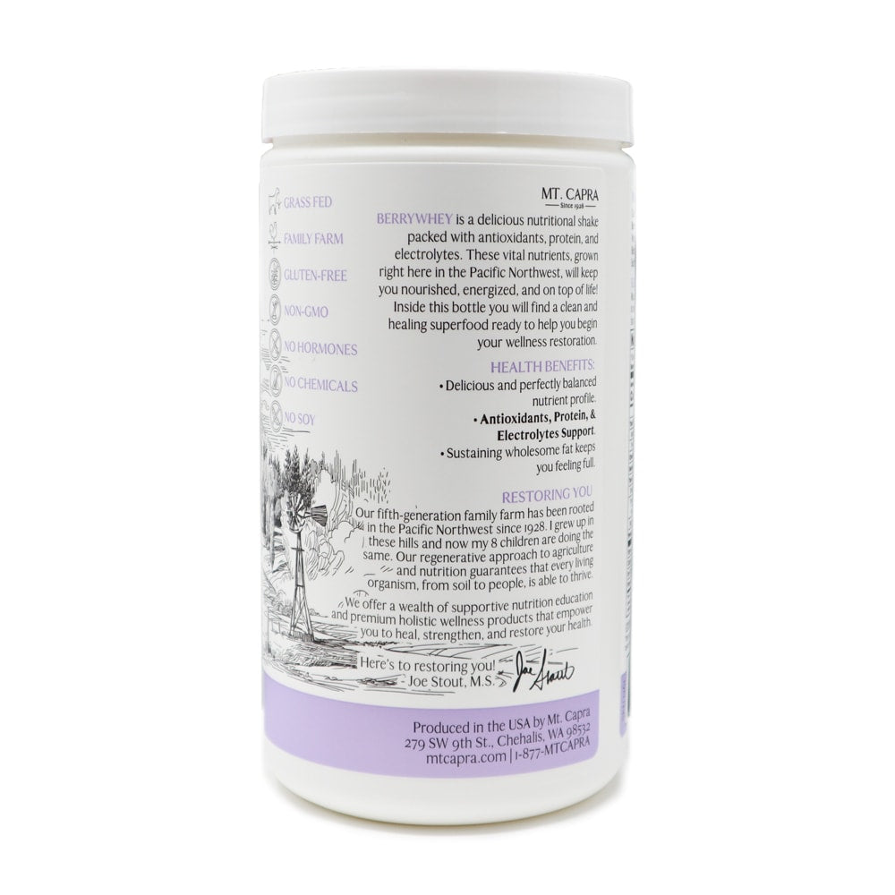 Mt. Capra Pacific Northwest Real Berries and Whey Protein Powder
