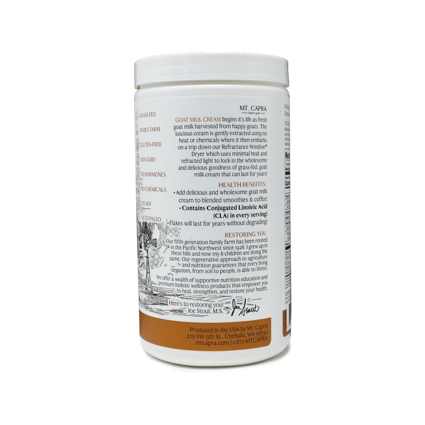 Mt. Capra Dehydrated Goat Milk Cream Flakes 4