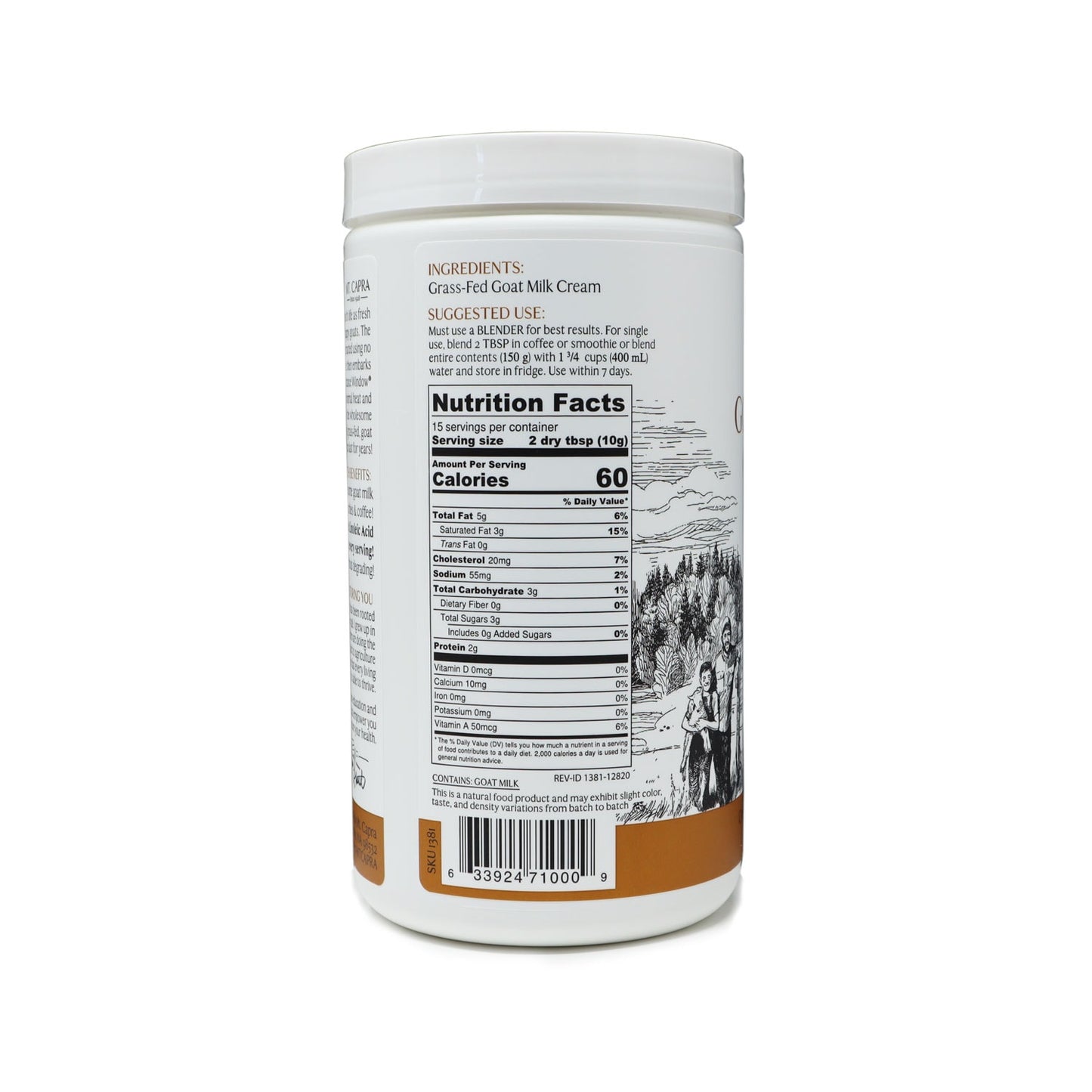 Mt. Capra Dehydrated Goat Milk Cream Flakes 3