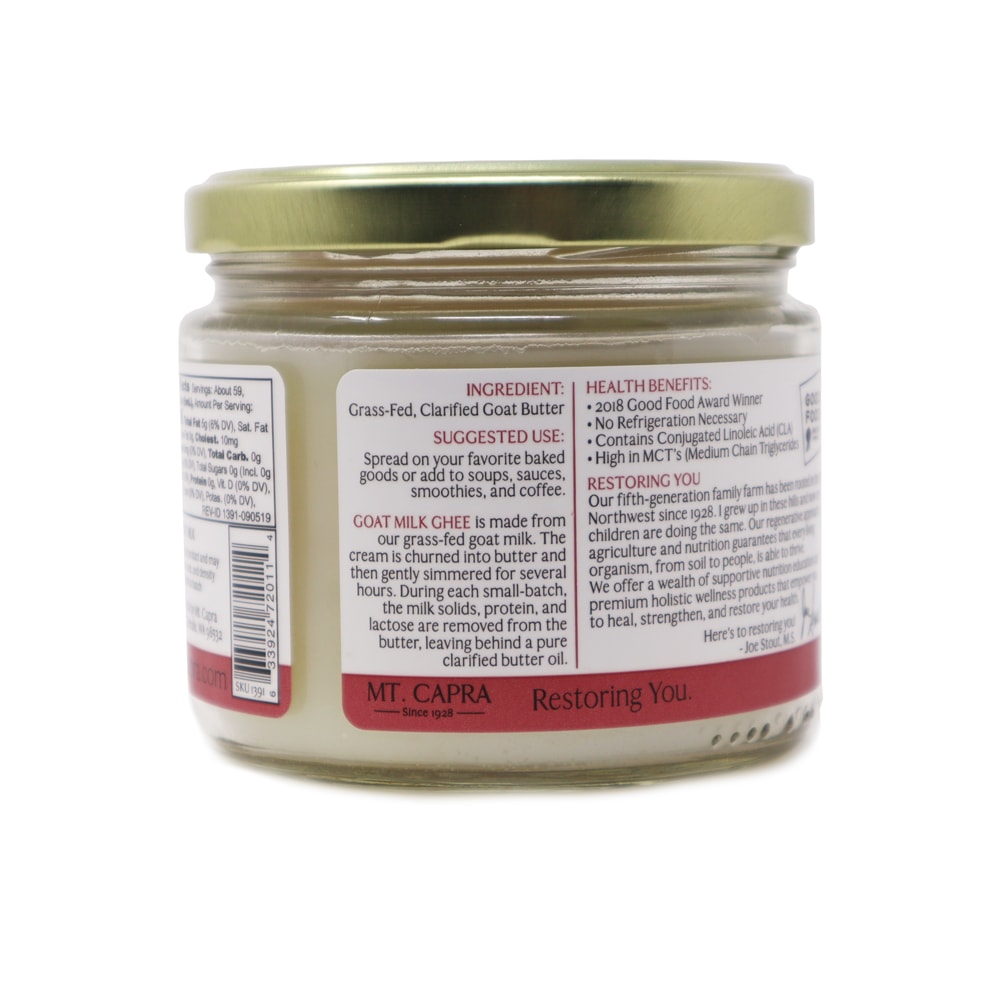 Mt. Capra Goat Milk Ghee Grass Fed Butter 2
