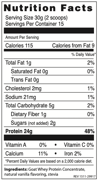 Mt. Capra Clean Goat Whey Protein Powder 5