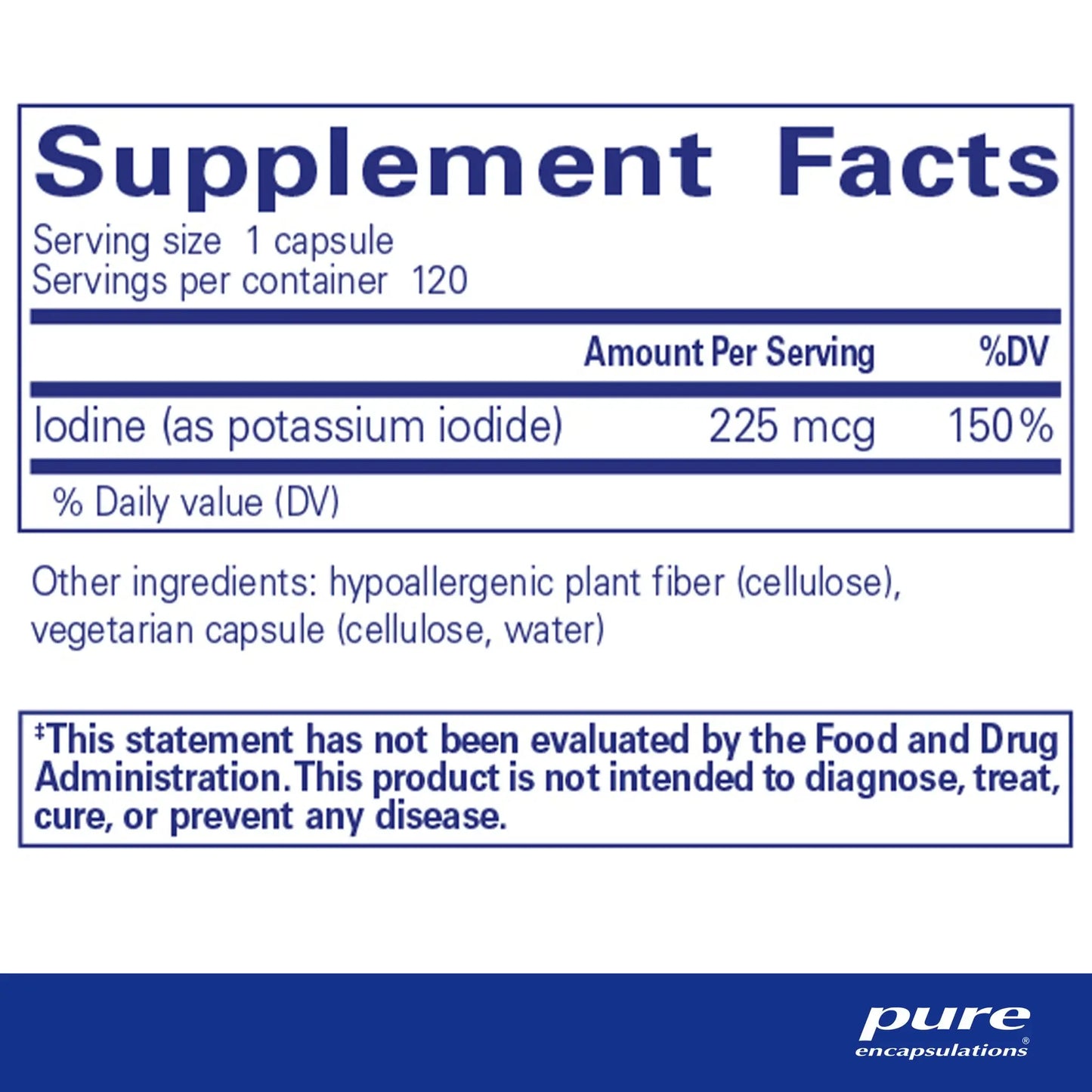 Pure Encapsulations Iodine Capsules