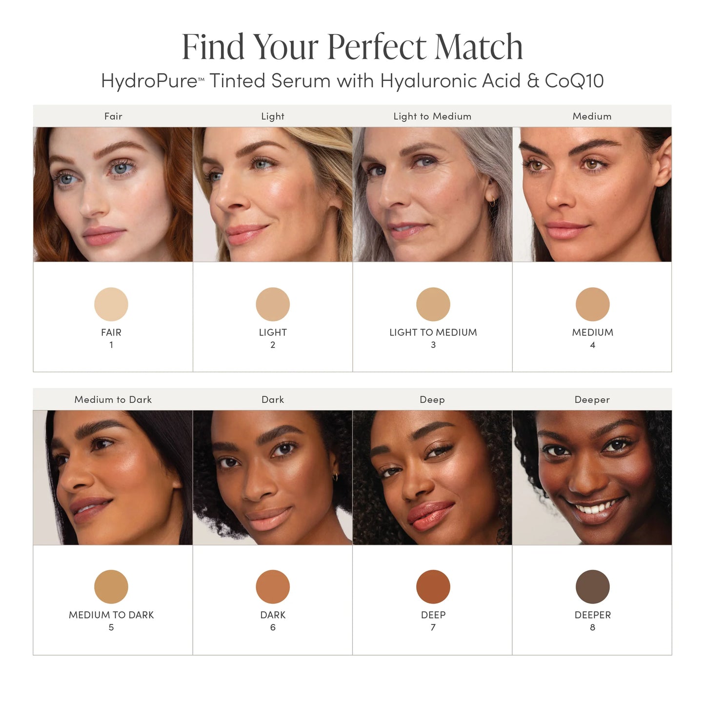 Jane Iredale HydroPure Tinted Serum with Hyaluronic Acid & CoQ10 10