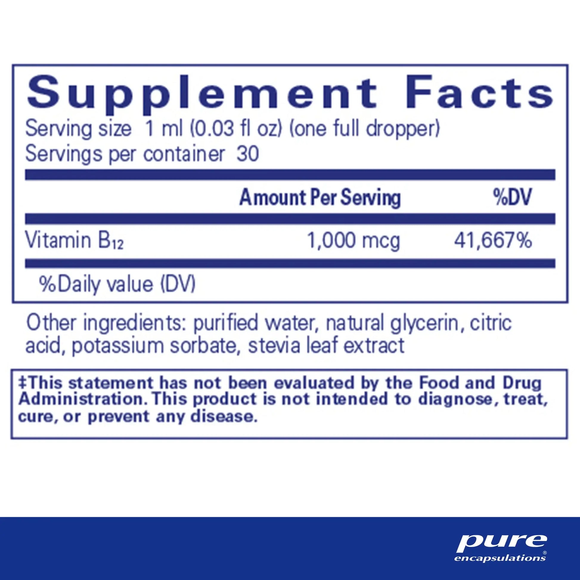 Pure Encapsulations B12 Liquid 3