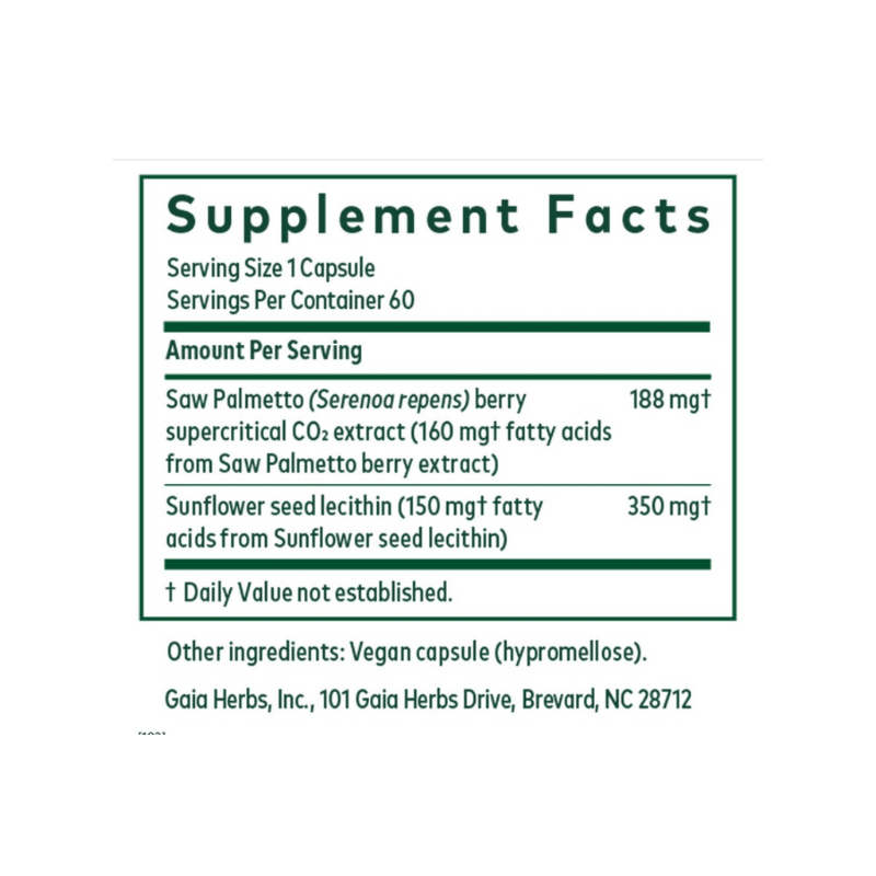 Gaia Herbs Pro Saw Palmetto Phyto