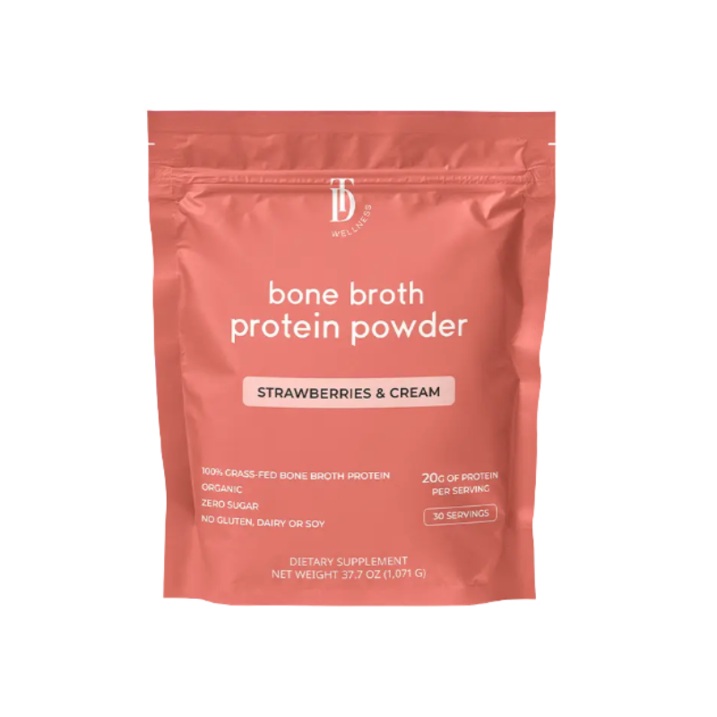 Taylor Dukes Bone Broth Protein Powder - Strawberries & Cream 1