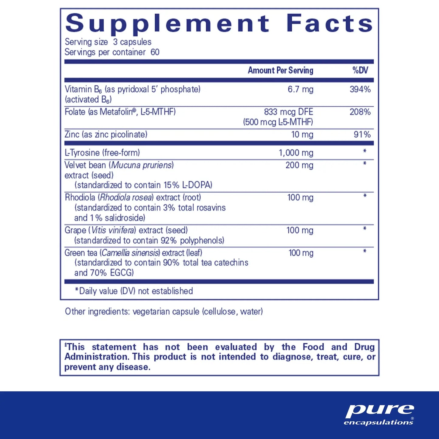 Pure Encapsulations DopaPlus Capsules 2