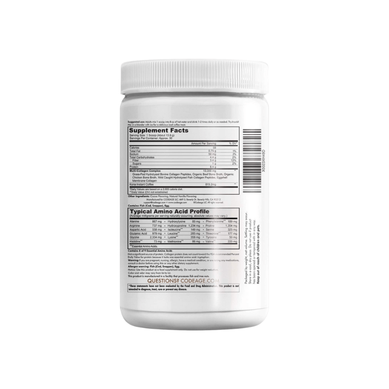 Kona Coffee Multi Collagen Peptides Powder