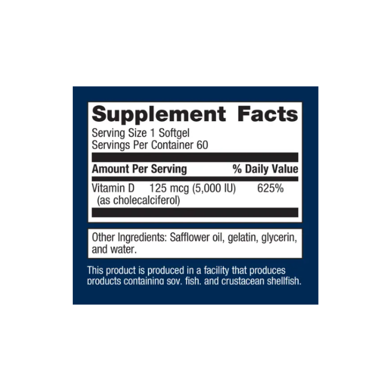 Metagenics d3 5000 Softgels 2