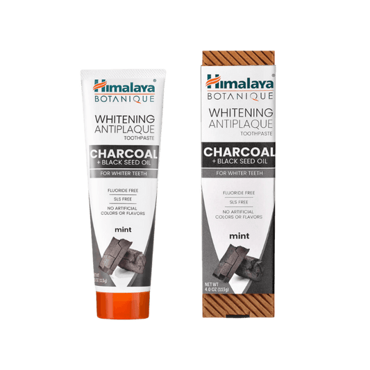 Himalaya Botanique Charcoal + Black Seed Oil Whitening AntiPlaque Toothpaste