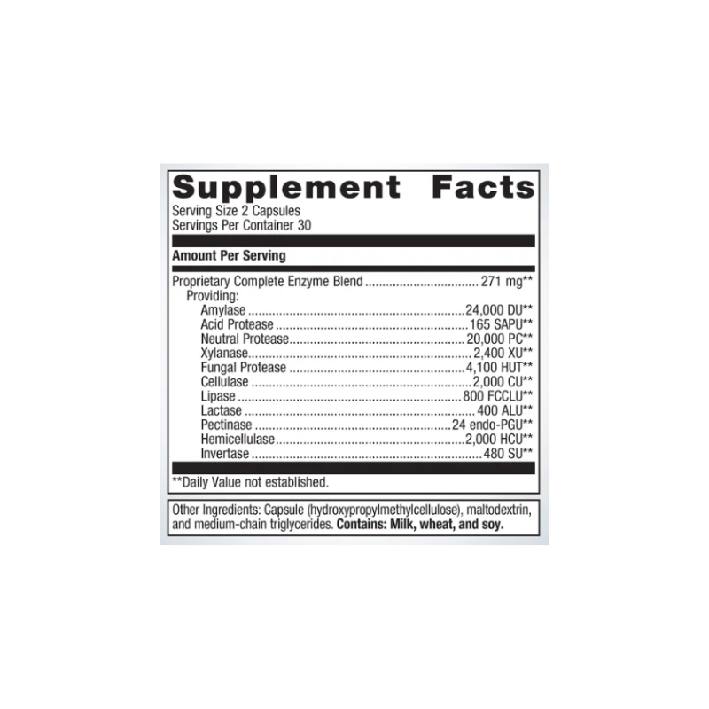 Metagenics SpectraZyme Complete Enzymes