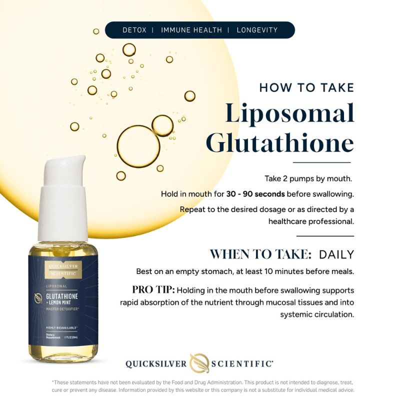 Quicksilver Liposomal Glutathione Liquid 3