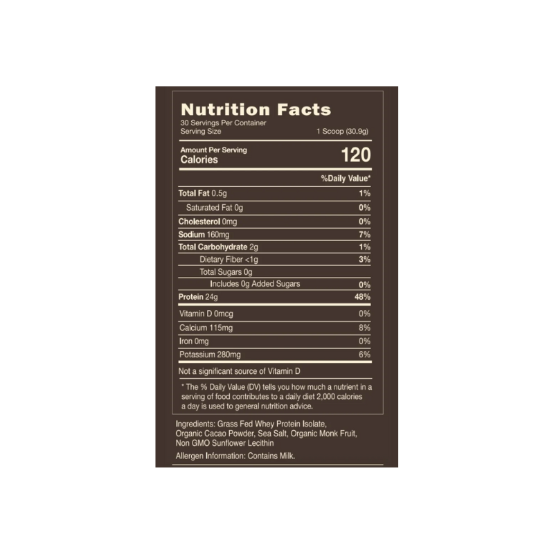 Kono Grassfed Whey Protien Isolate - Raw Chocolate 3