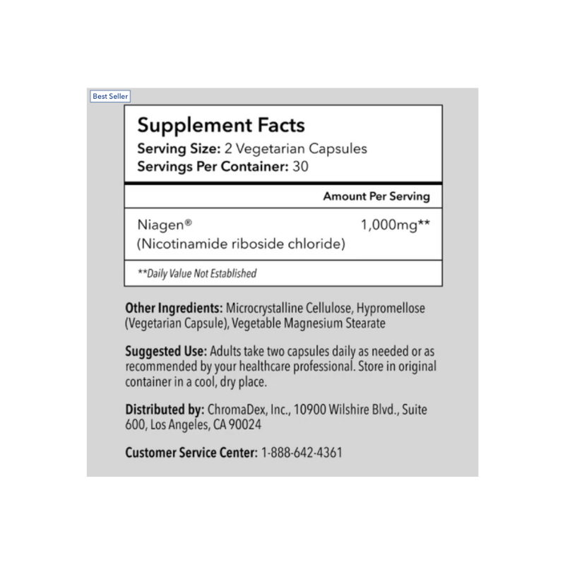 Tru Niagen PRO 1000mg Capsules 4