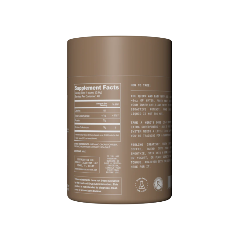 Cowboy Colostrum Nature's Gold: Chocolate Colostrum 2