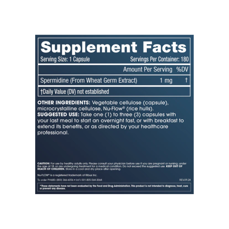 ProHealth Pure Spermidine 1mg Capsules 2