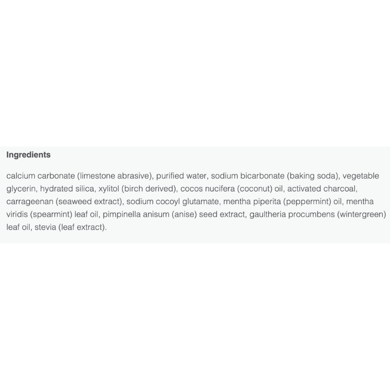 David's Peppermint + Charcoal Toothpaste