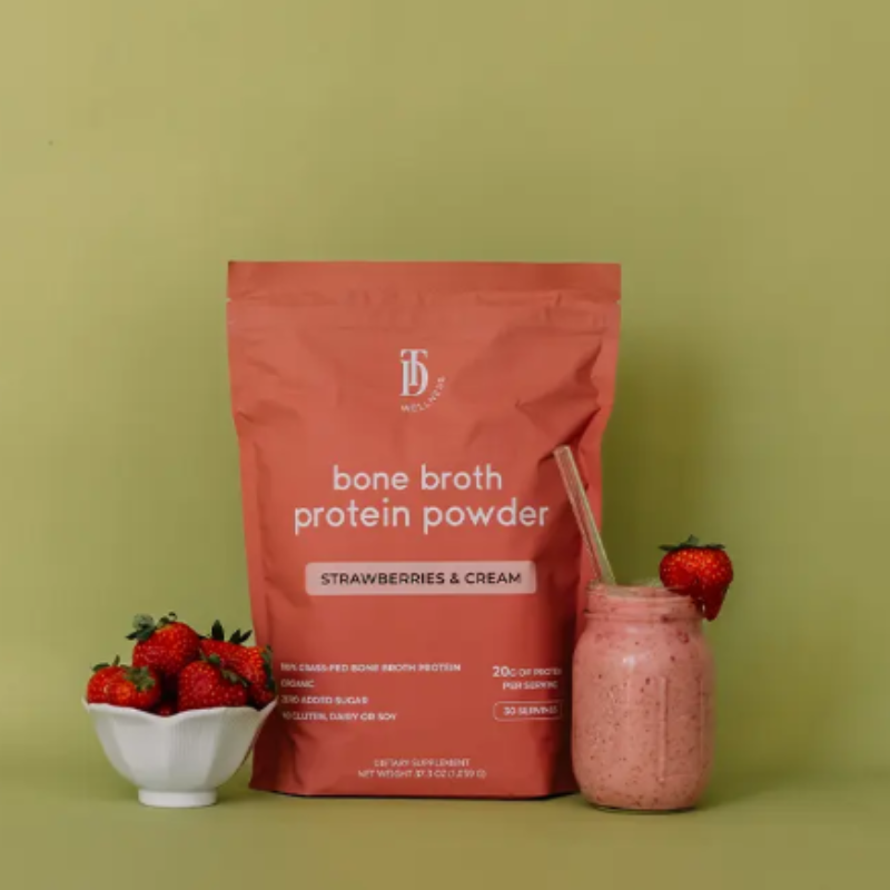 Taylor Dukes Bone Broth Protein Powder - Strawberries & Cream 3
