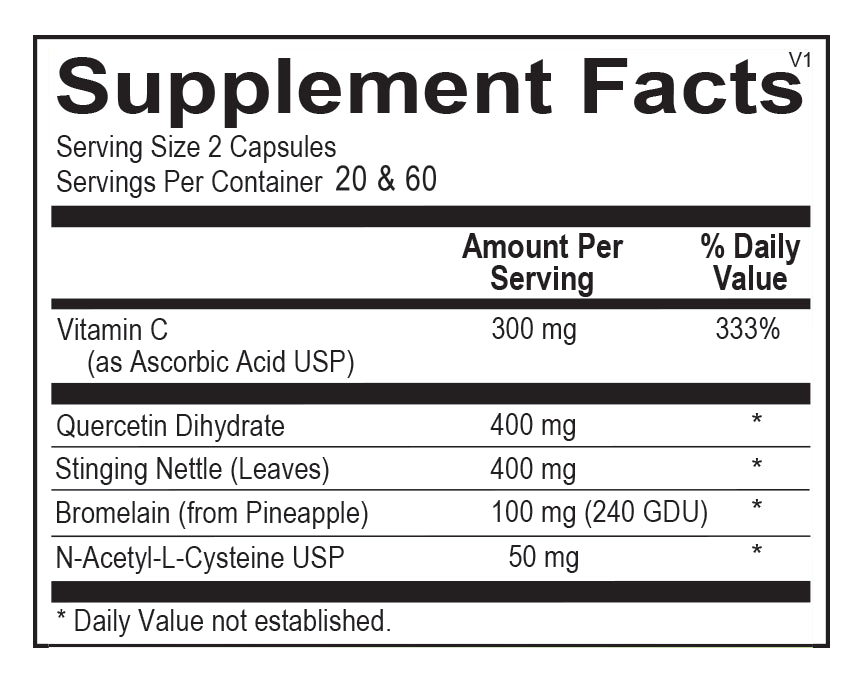 OrthoMolecular Natural D-Hist Capsules 3