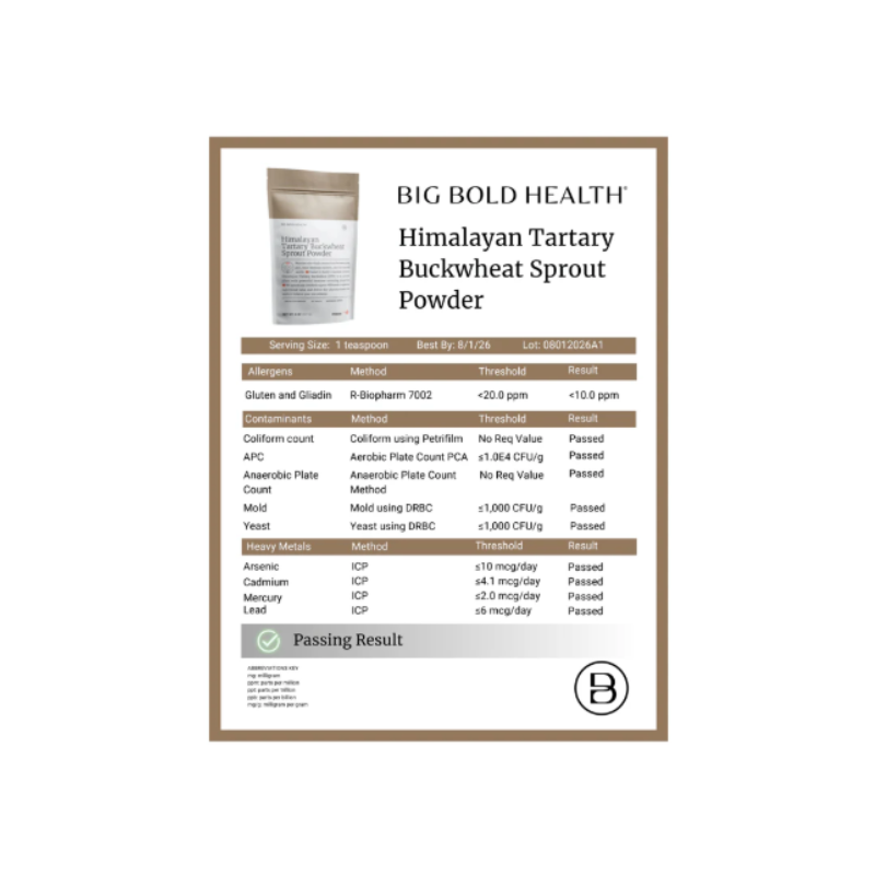 Big Bold Health Himalayan Tartary Buckwheat Sprout Powder 5