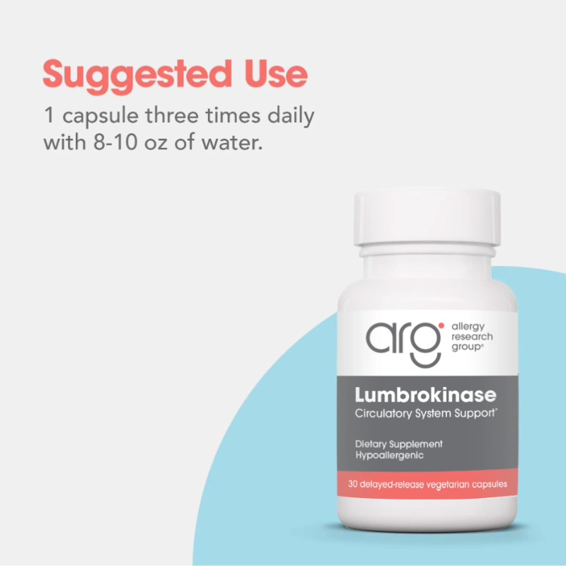 Allergy Research Group Lumbrokinase Capsules 3