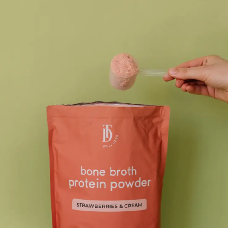 Taylor Dukes Bone Broth Protein Powder - Strawberries & Cream 4