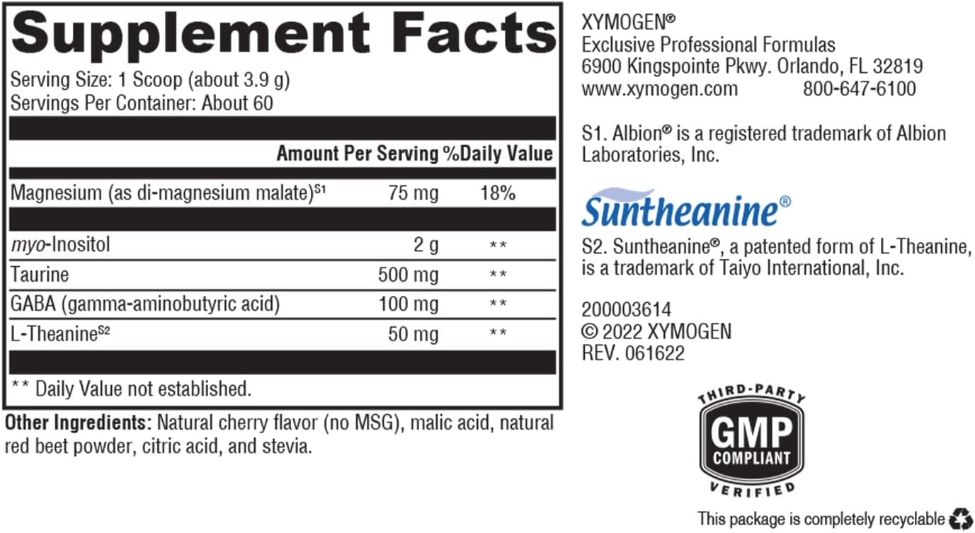 Xymogen RelaxMax Powder