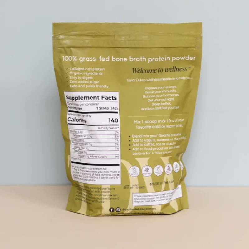Taylor Dukes Bone Broth Protein Powder - Chocolate 2