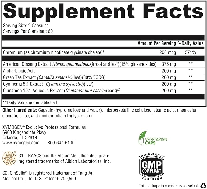 Xymogen CinnDromeX Capsules