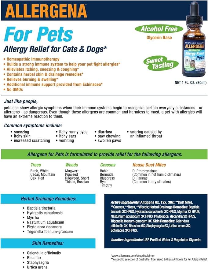 Allergena Allergy Relief For Pets