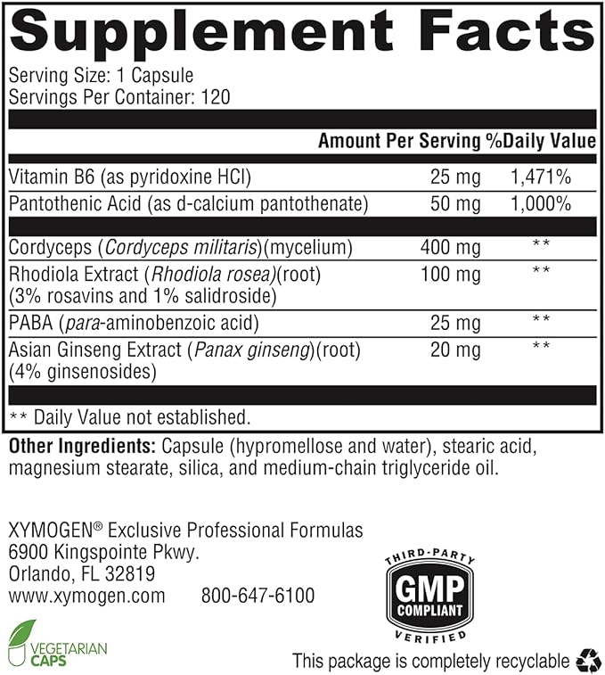 Xymogen Adrenal Essnece Capsules