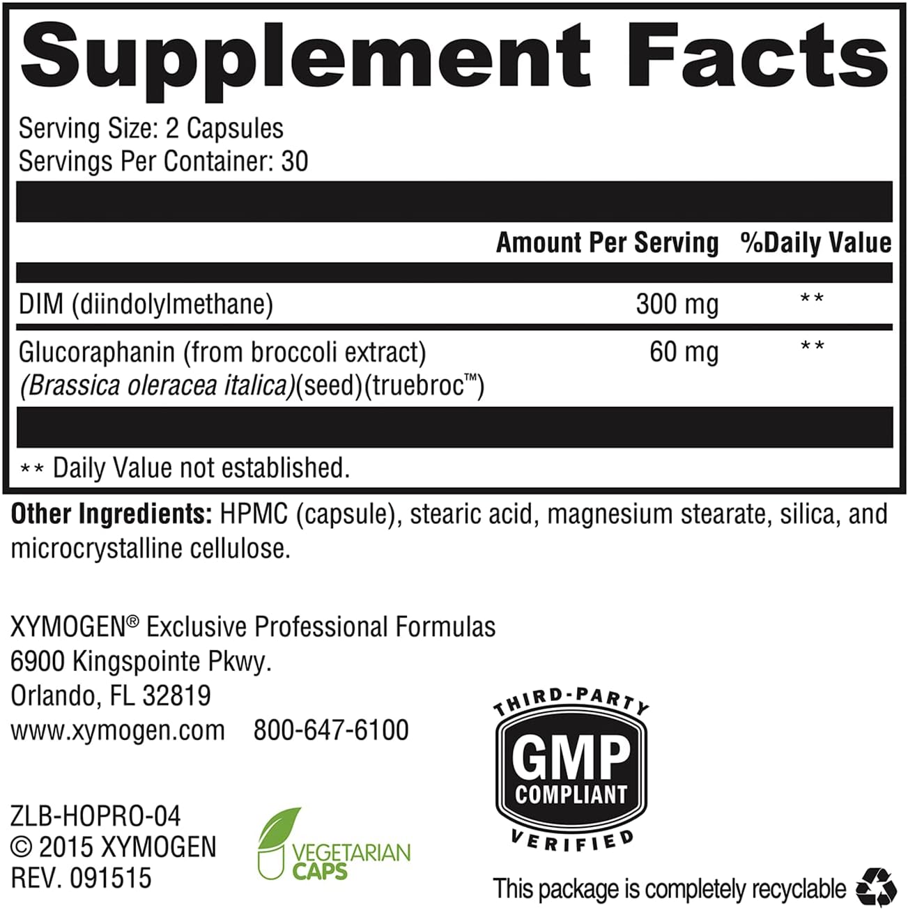 Xymogen Hormone Protect Capsules 2