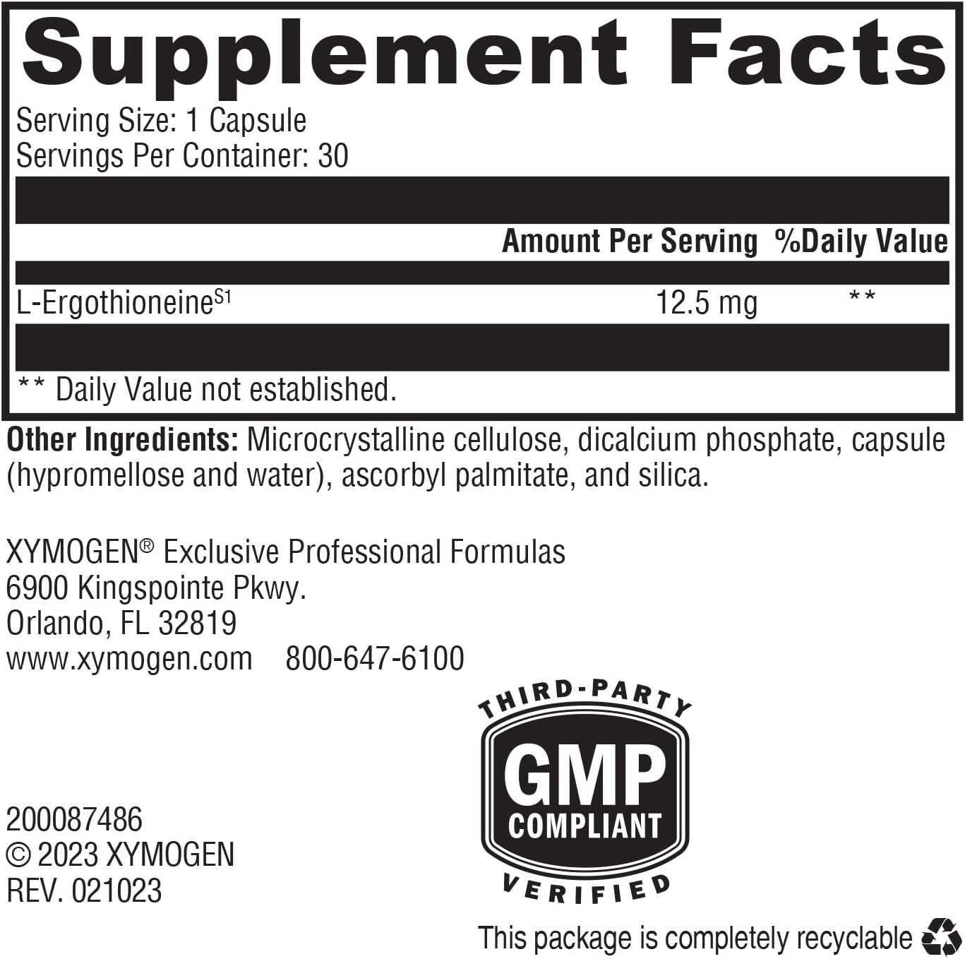 Xymogen Mitoprime Capsules