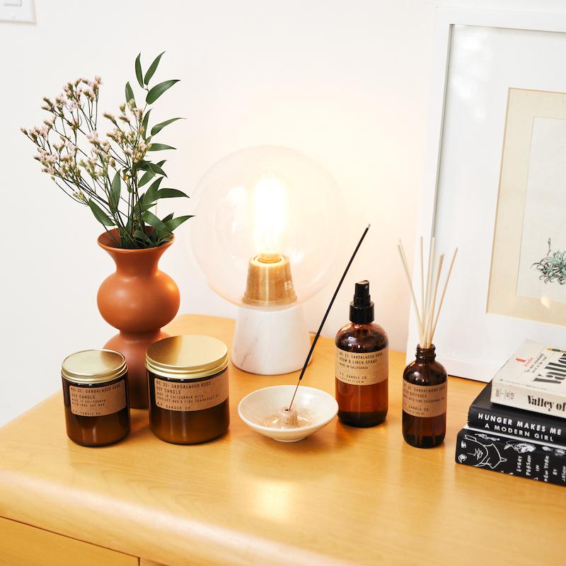 P.F. Candle Company Sandalwood Rose Candle 2
