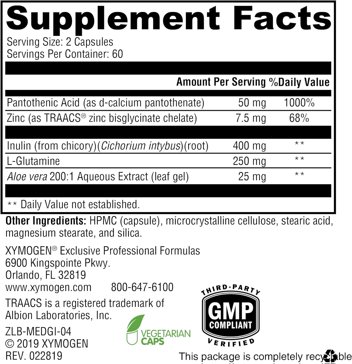 Xymogen MedCaps GI Capsules 2