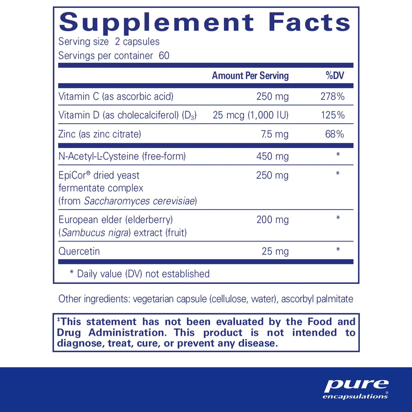 Pure Encapsulations PureDefense w/NAC capsules