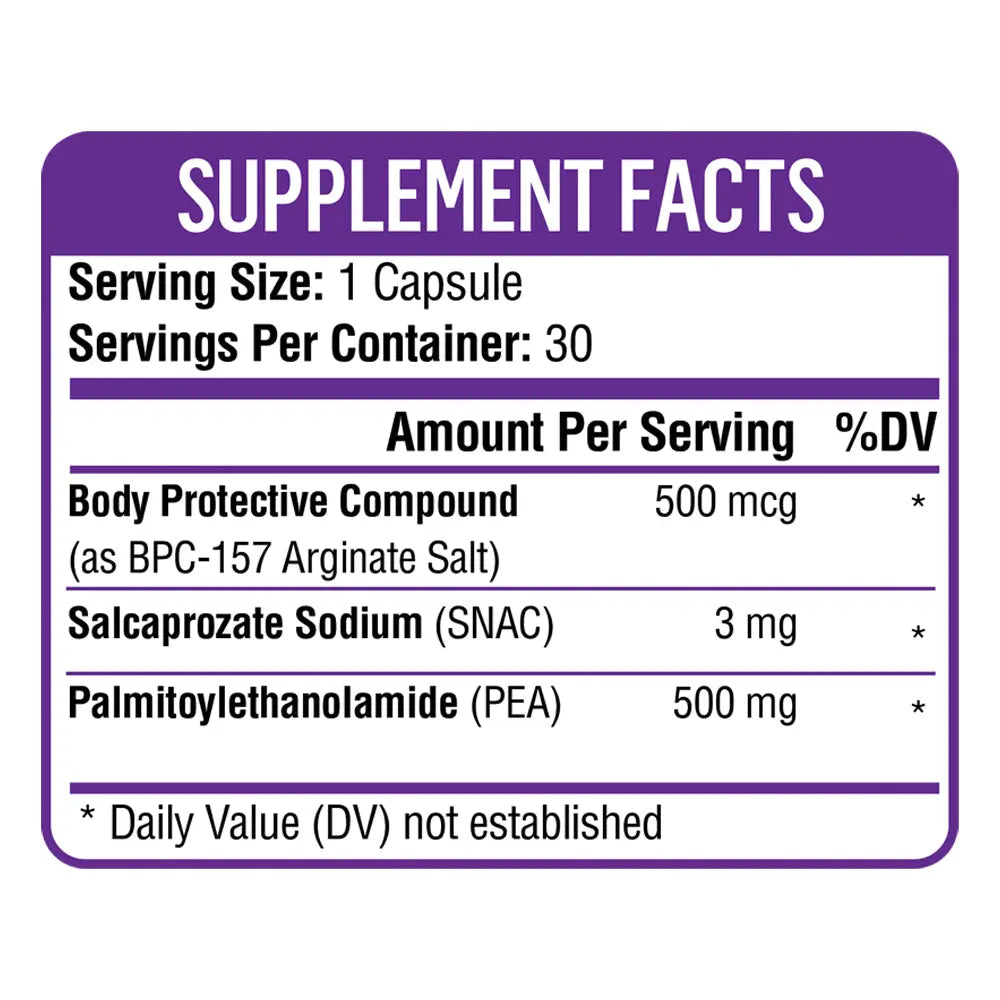 Healthgevity BPC + PEA 500 Capsules 2