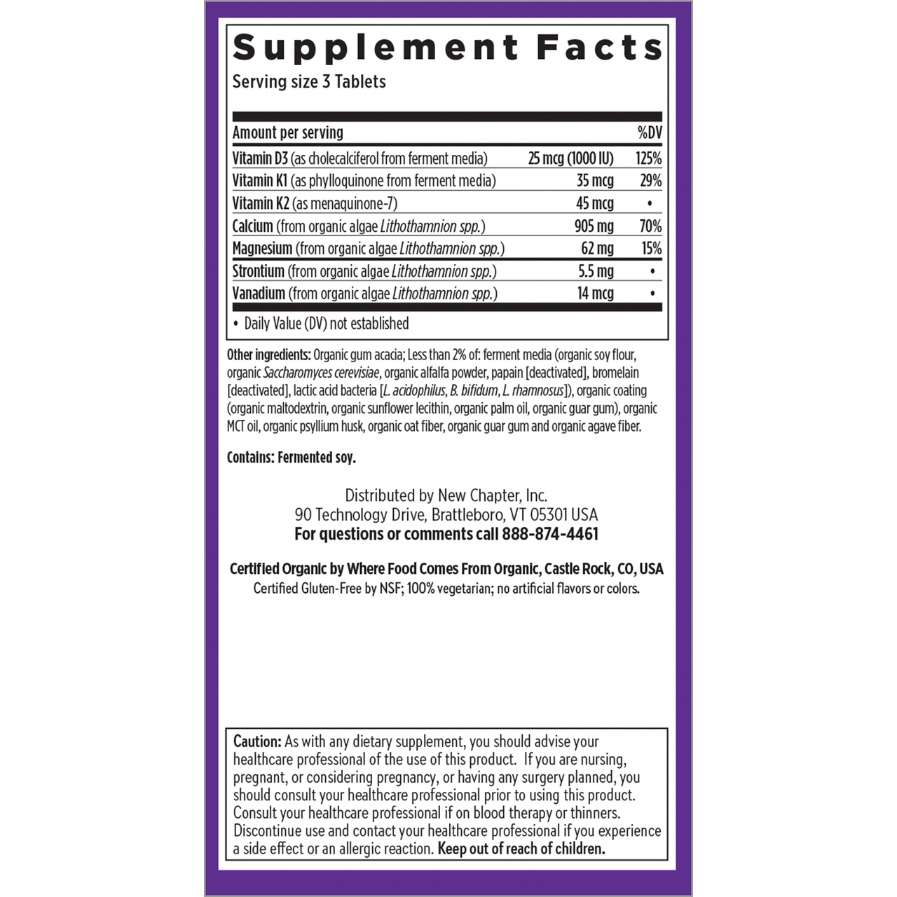 New Chapter Bone Strength Take Careâ„¢ Slim Tablets 2