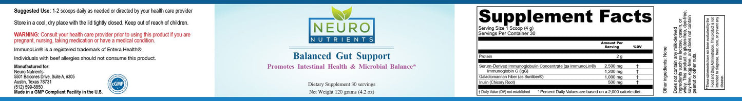 Neuro Nutrients Balanced Gut Support Powder 2