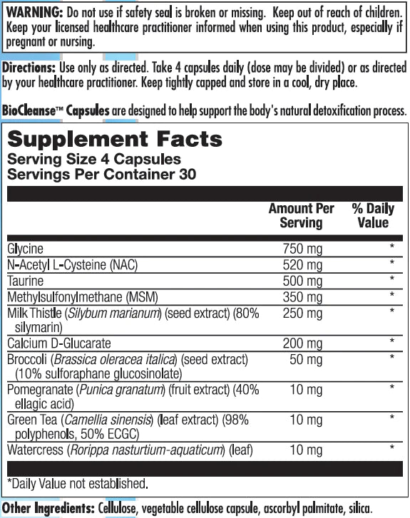Nutra Biogenesis BioCleanse Capsules 2