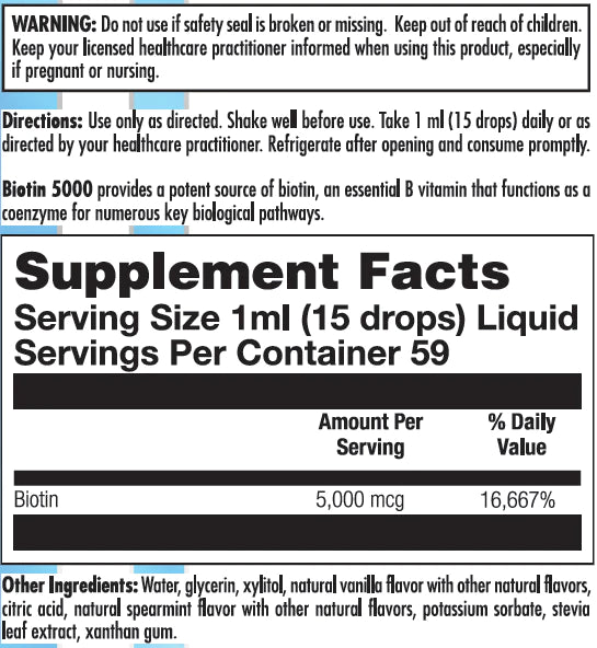 Nutra Biogenesis Biotin 5000 Drops 2