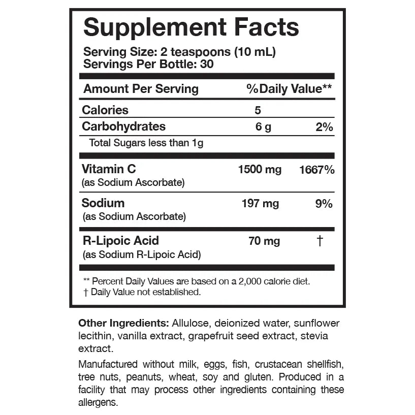 Researched Nutritionals C-RLAâ„¢ Liposomal Vitamin C Liquid 7