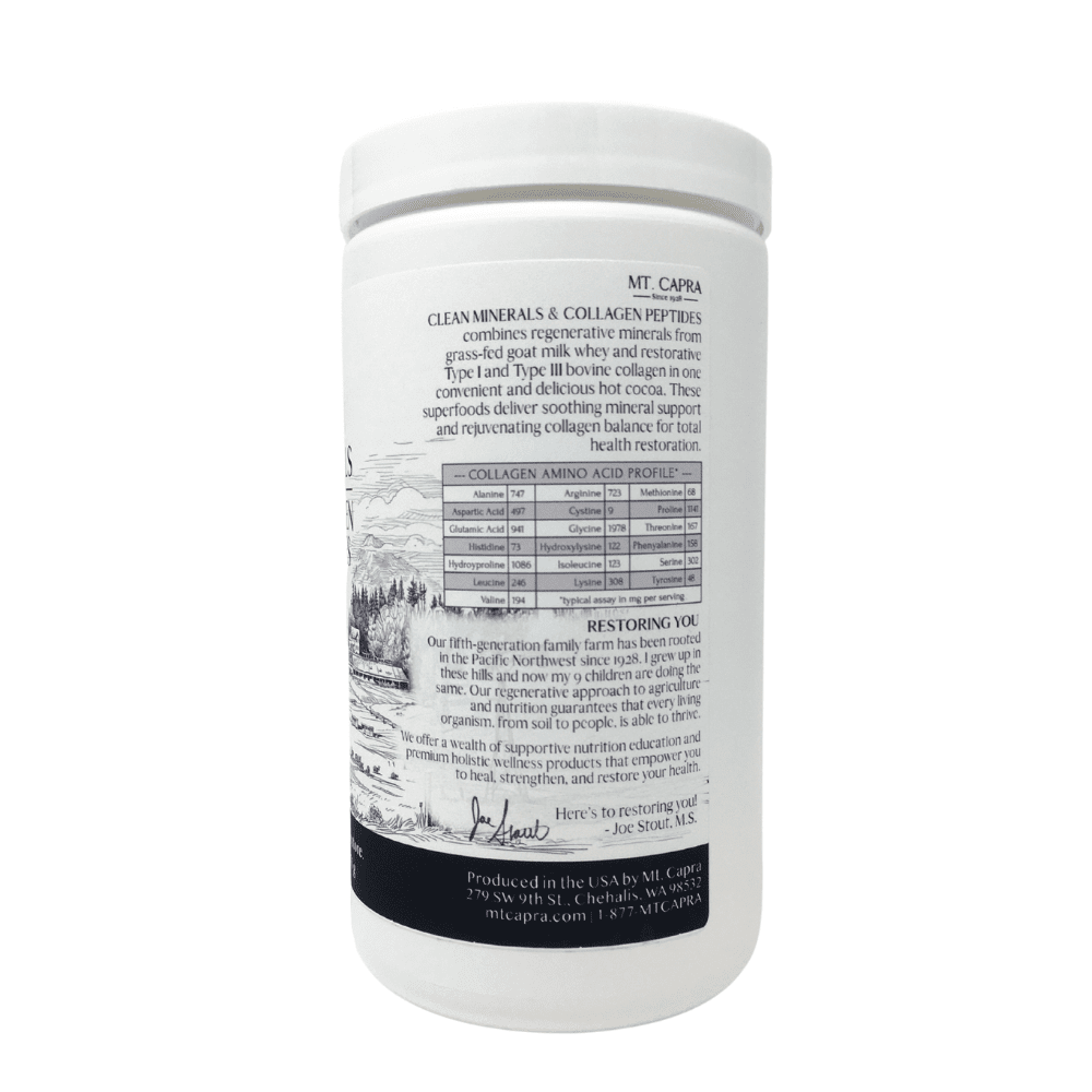 Mt. Capra Clean Minerals with Collagen Peptides Hot Cocoa Powder 5