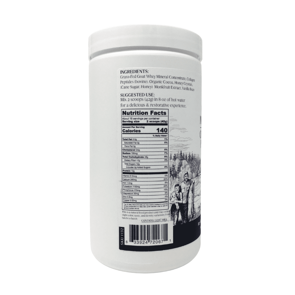 Mt. Capra Clean Minerals with Collagen Peptides Hot Cocoa Powder 4
