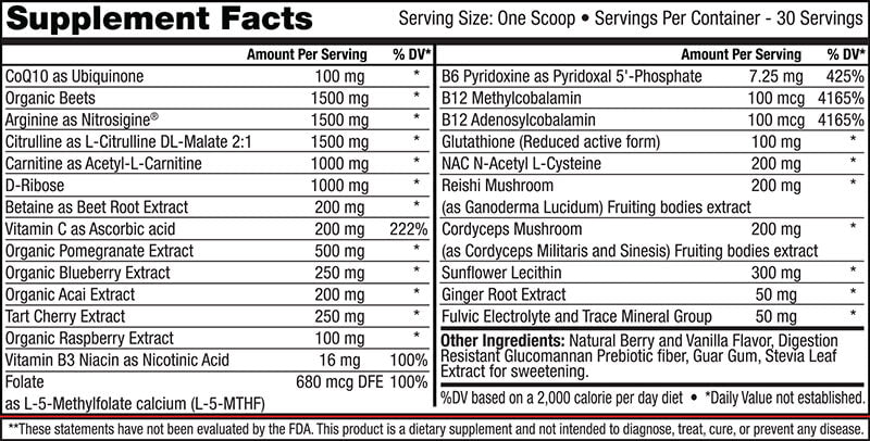 Mother Earth Labs Live Active CardioExcel Powder 2